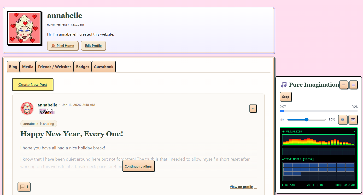 Profile builder with MIDI player integration